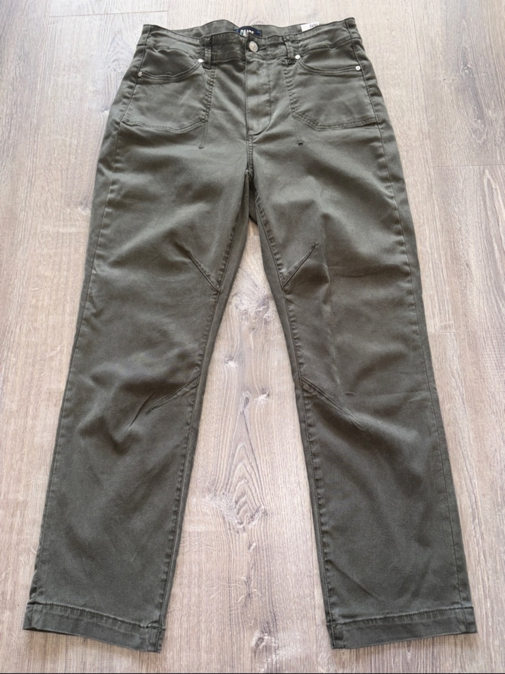 PAIGE Olive Straight-Leg Jeans